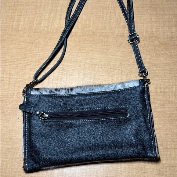 MYRA Bag Crossbody Leather Cowhide Purse Clutch $35 - Picture 5 of 8